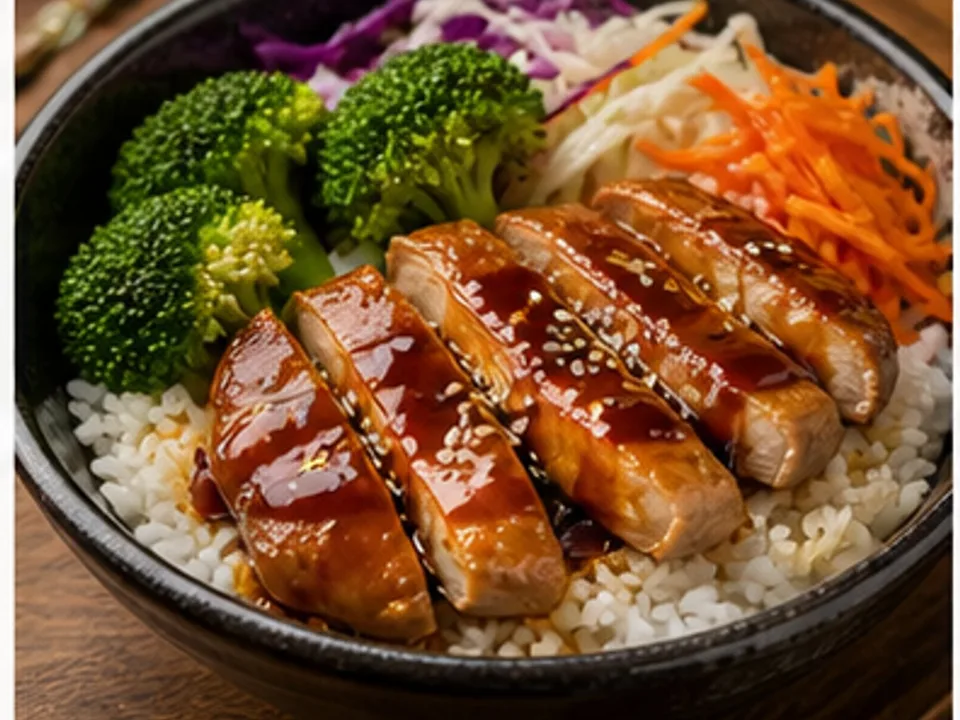 Teriyaki-Hähnchen-Bowl